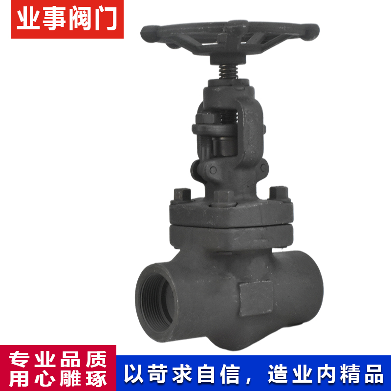 Z11H-16C/25C耐高温蒸汽导热油A105锻钢内螺纹丝扣闸阀DN15 20 25 - 图2