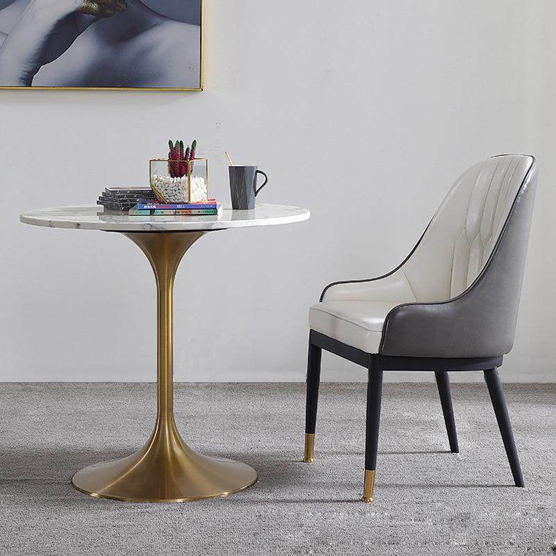 商业接待休闲处洽谈桌椅组合 北欧岩板小圆桌家用大理石餐桌餐椅,淘宝优惠券,粉丝福利购,淘宝优惠卷