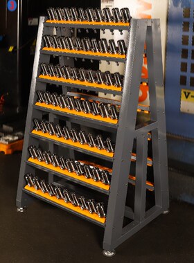 CNC加工中心刀具车HSKBT30梯形刀柄收纳架装刀柜BT4050放刀工具车