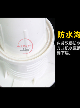 PVC110预埋套管配件32 40预埋排水管160套筒50国标75止水节管件