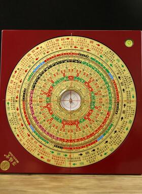 万福堂指南针高精度专业初学者十二长寿命9寸三合一双层可转移
