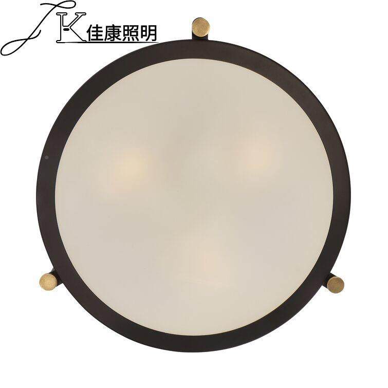 美式性布艺田个27634园乡村吸顶餐灯灯书房灯具圆形铁艺厅卧室灯,淘宝优惠券,粉丝福利购,淘宝优惠卷