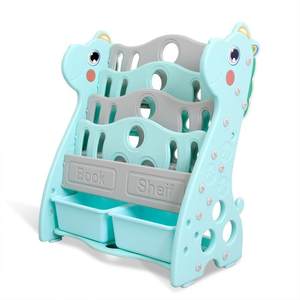 儿落童书架简易通宝宝书架地收书柜书卡报架幼纳儿2020qm42园绘本