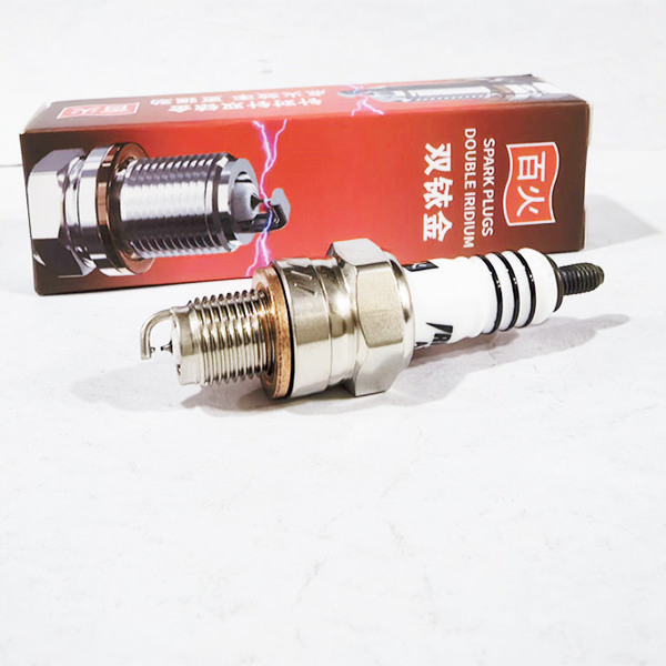 豪爵UHR150 超级鹰UFD125萌哥UCR125萌妹AFR125适用双铱金火花塞 - 图2