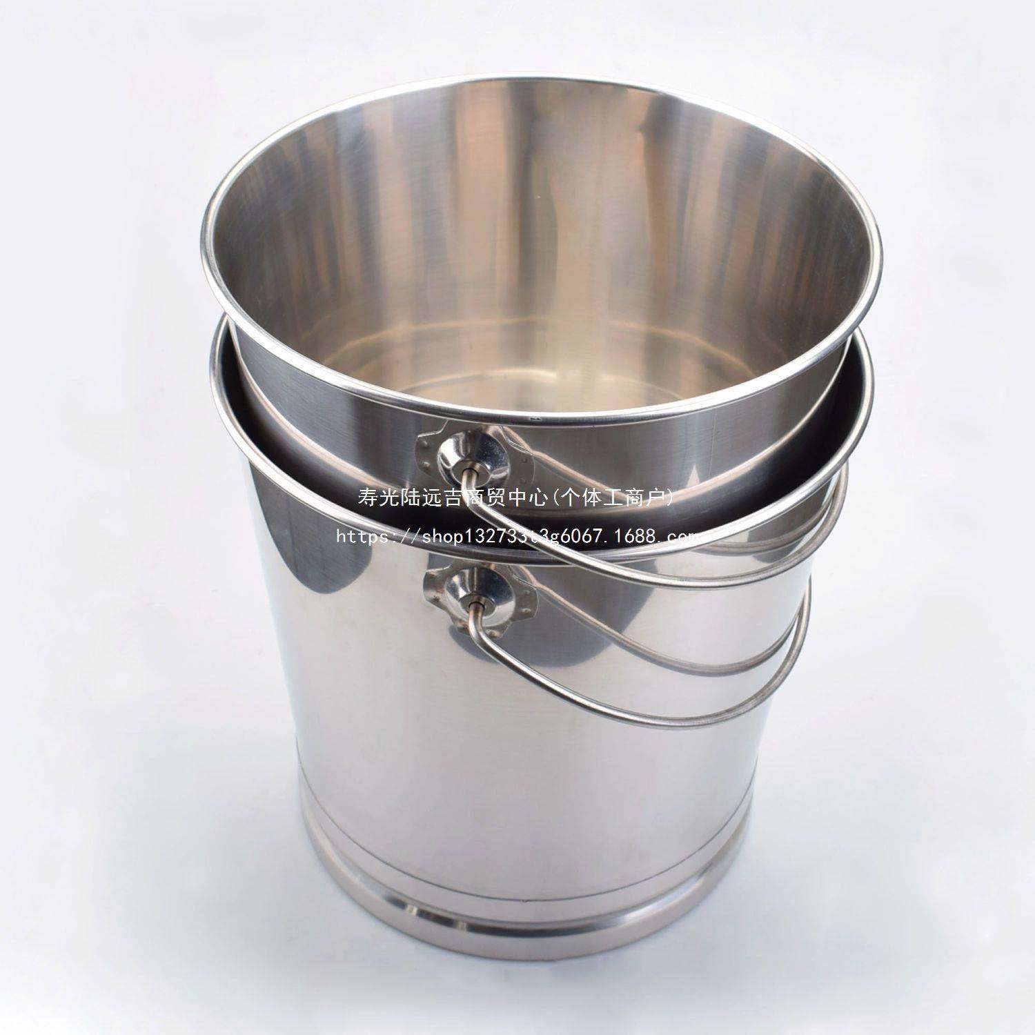 圆手提水桶厚大容量厨房不712锈钢水无桶家用式带盖提桶幼儿园餐,淘宝优惠券,粉丝福利购,淘宝优惠卷