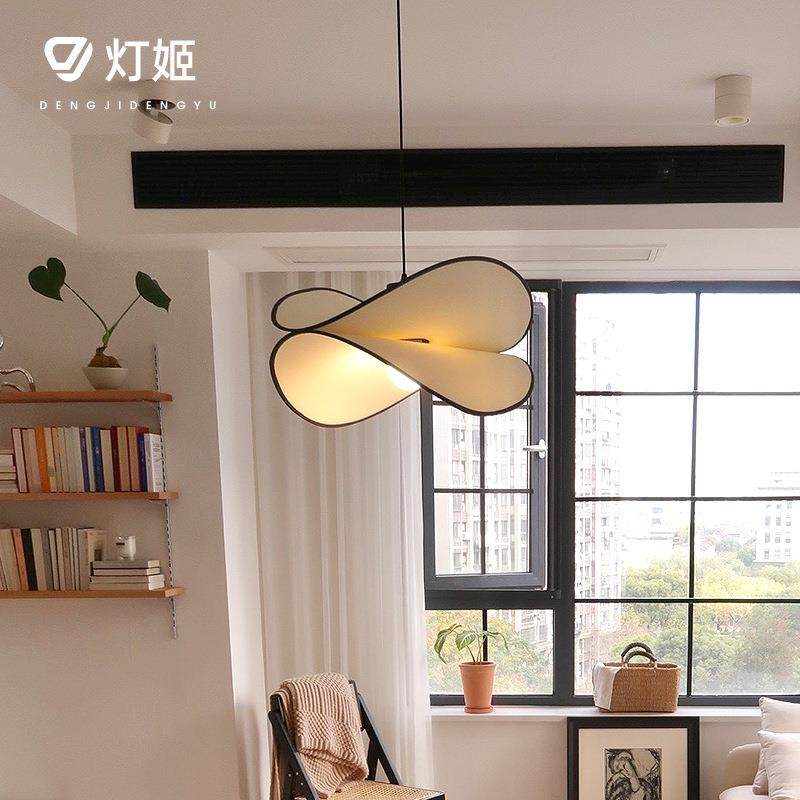 灯姬新款法式中古薯片卧室吊灯客厅灯餐厅布艺日式南洋复古吊灯,淘宝优惠券,粉丝福利购,淘宝优惠卷