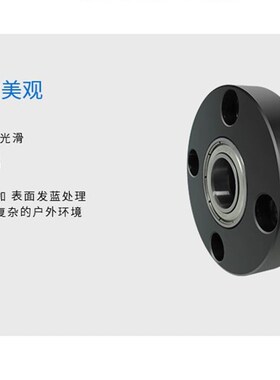 双轴承不带卡簧圆法兰组件带座轴承BGRAB-6205ZZ BFR01固定轴承座