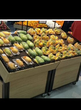 超市水果蔬菜货架树脂展示架中岛展示台水果架多层多功能陈列假底