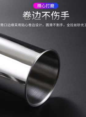 恒芝不锈钢筷子筒家用餐具筒厨具收纳筒加厚材质餐具笼圆形吸管座