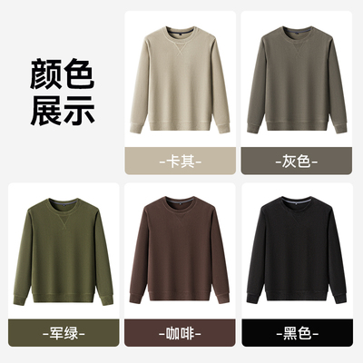 雪中飞男士新款绵羊毛奥粒绒卫衣