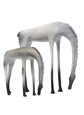 侘寂风渐变饮水马摆件新中式家居软装装饰品样板房玄关电视柜客厅