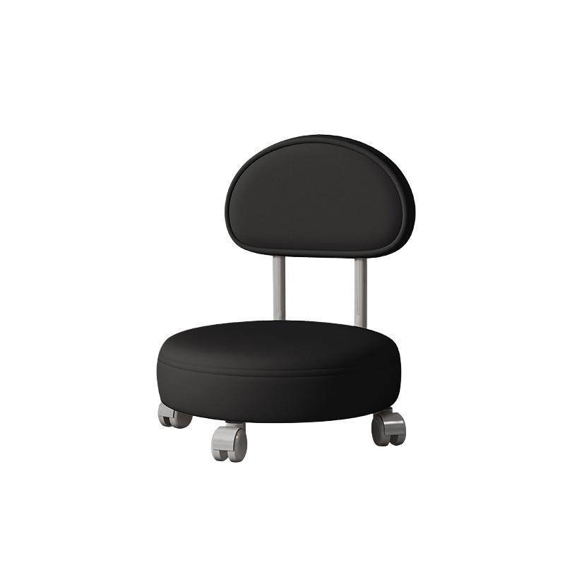 批家用靠背滑轮矮凳美缝凳子椅子带娃学步凳旋转美甲修脚矮凳圆凳,淘宝优惠券,粉丝福利购,淘宝优惠卷