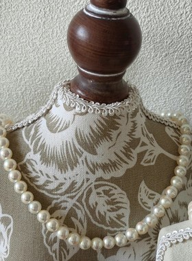 法式复古珍珠项链展示架人像模特脖子饰品挂件陈列道具橱窗装饰