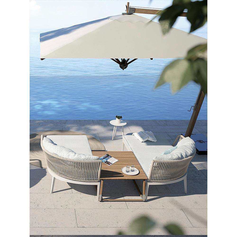 北欧户外藤编沙发庭院别墅花园露台室外阳台休闲藤椅茶几组合家具,淘宝优惠券,粉丝福利购,淘宝优惠卷