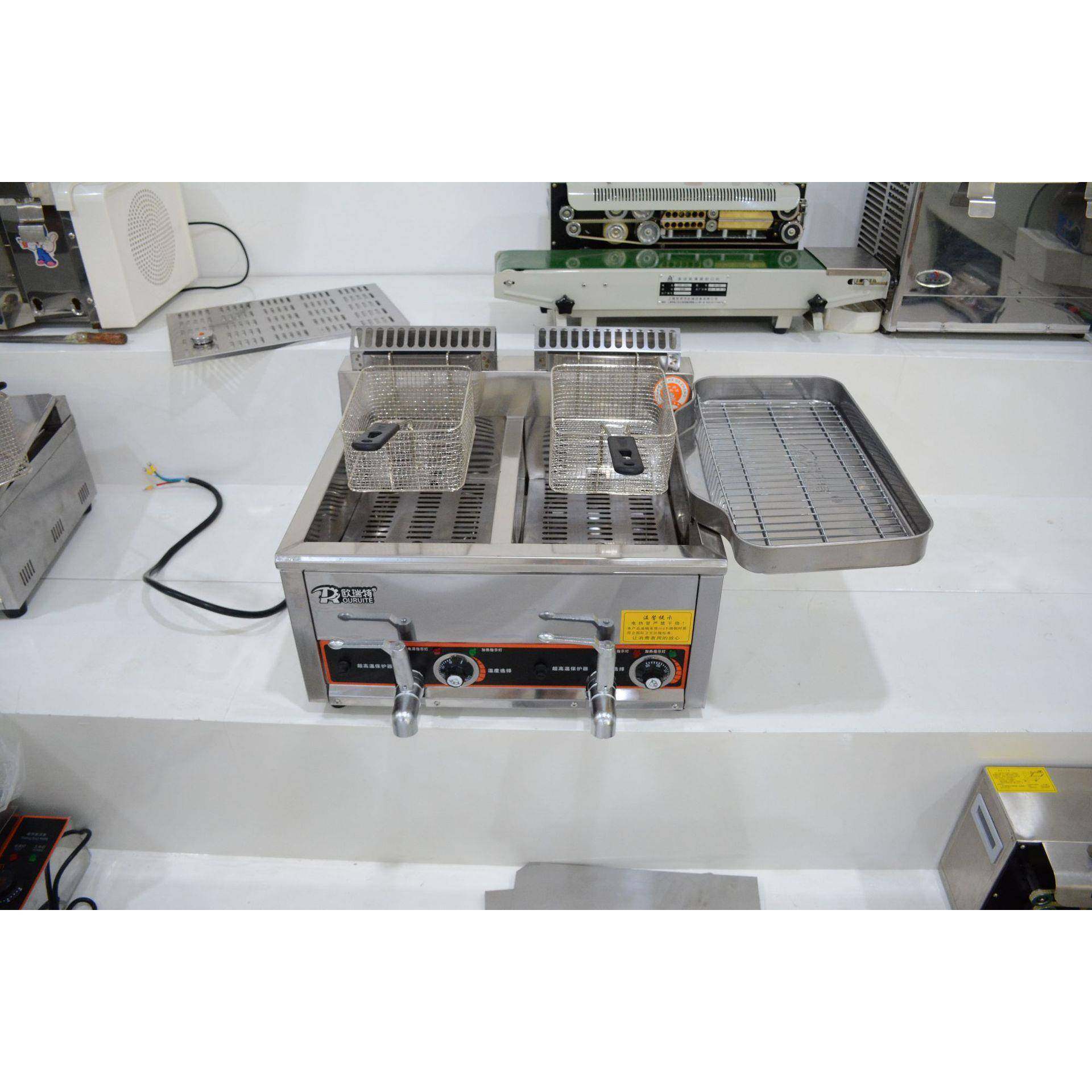 双缸电炸炉商用油炸锅大容量电炸锅炸薯条鸡排机器美食机,淘宝优惠券,粉丝福利购,淘宝优惠卷