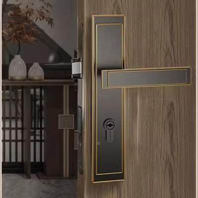 顶明门固锁中式仿板古大门面锁锌合金卧室静镜音简约风AS7217-Z中,淘宝优惠券,粉丝福利购,淘宝优惠卷