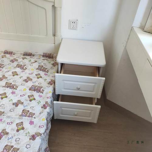 简欧床头柜窄无品牌/缝实木35m/40/c20宽迷你欧式窄小型床边柜3超 - 图1