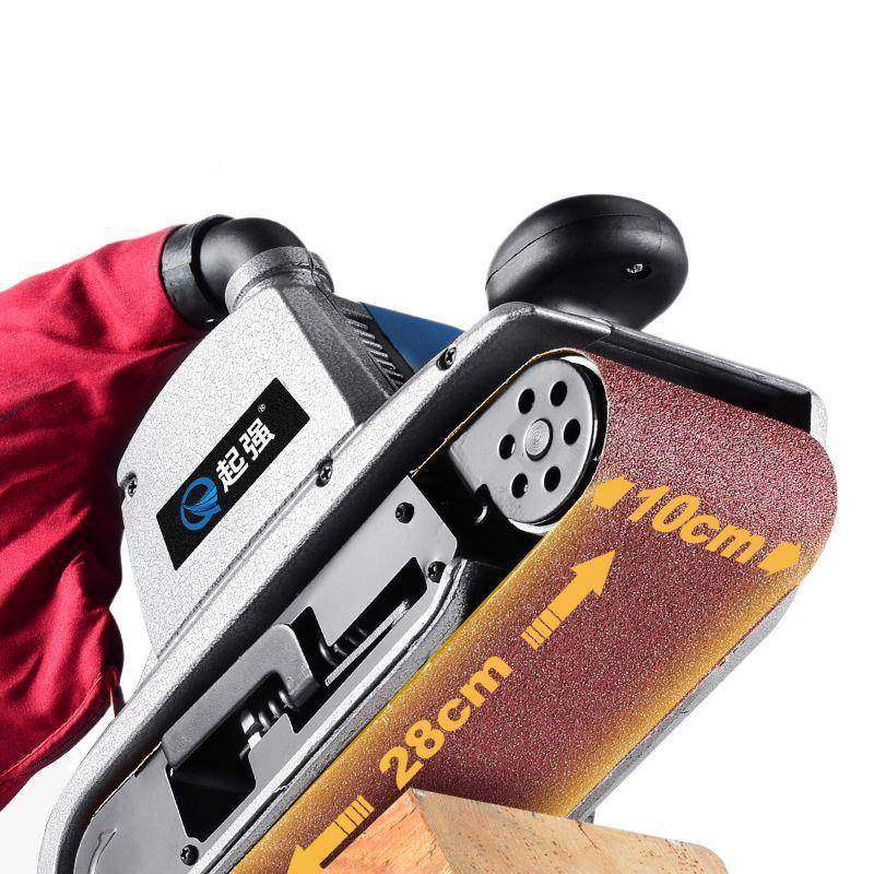 大功率4克寸坦砂光带机手提式砂机工平木面打OGT磨机砂磨机抛光机,淘宝优惠券,粉丝福利购,淘宝优惠卷