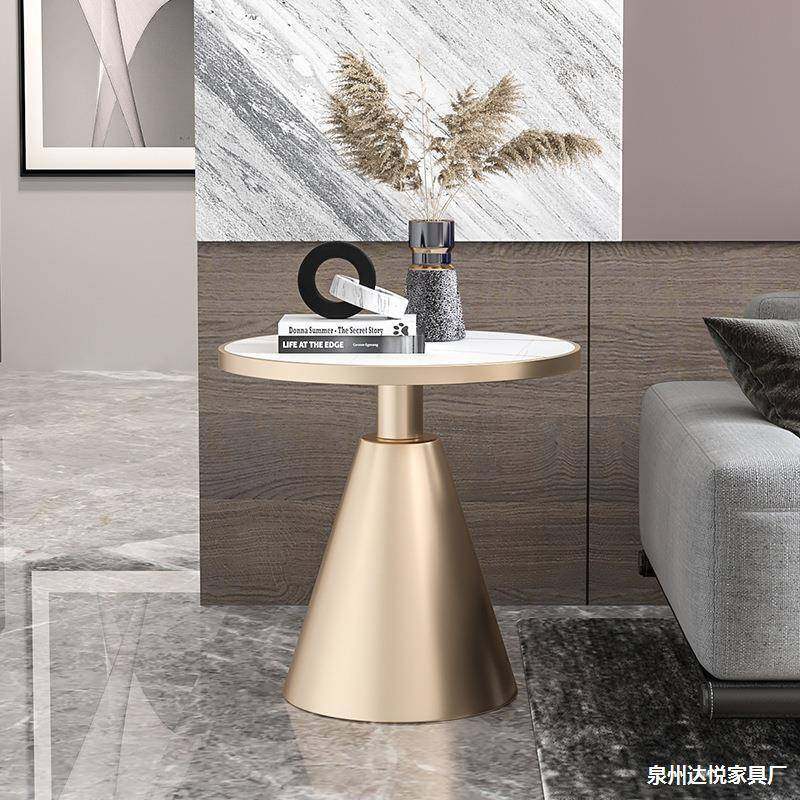 极简轻奢床头柜角几客厅沙发边几创意岩板183茶阳休台接待小几圆,淘宝优惠券,粉丝福利购,淘宝优惠卷