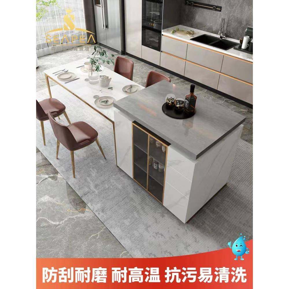 岩板岛台厅餐桌一体多功伸缩轻奢岛台厨能房倒台料中无品牌/理餐,淘宝优惠券,粉丝福利购,淘宝优惠卷