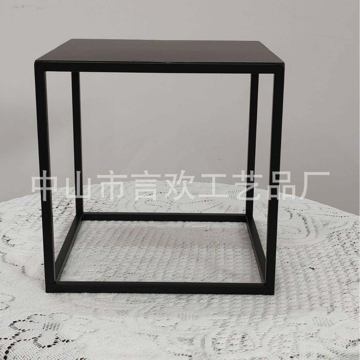 婚布饰立庆道具黑色几何方框路引铁艺体摆件婚yuanhuan礼装迎宾区,淘宝优惠券,粉丝福利购,淘宝优惠卷