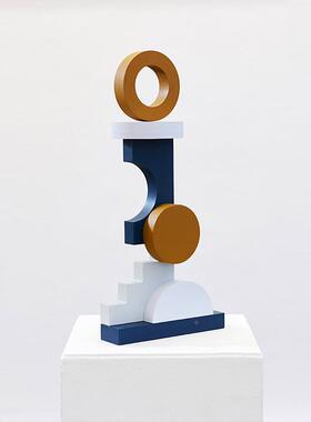 家居用品格创意G25081带树脂工艺品简约室现代办公电视柜开放装饰