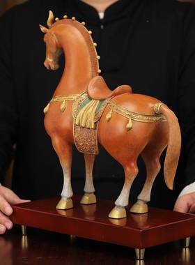 全铜马摆件马马到工成功十唐二生肖艺品PIY家居公司开业办公大桌