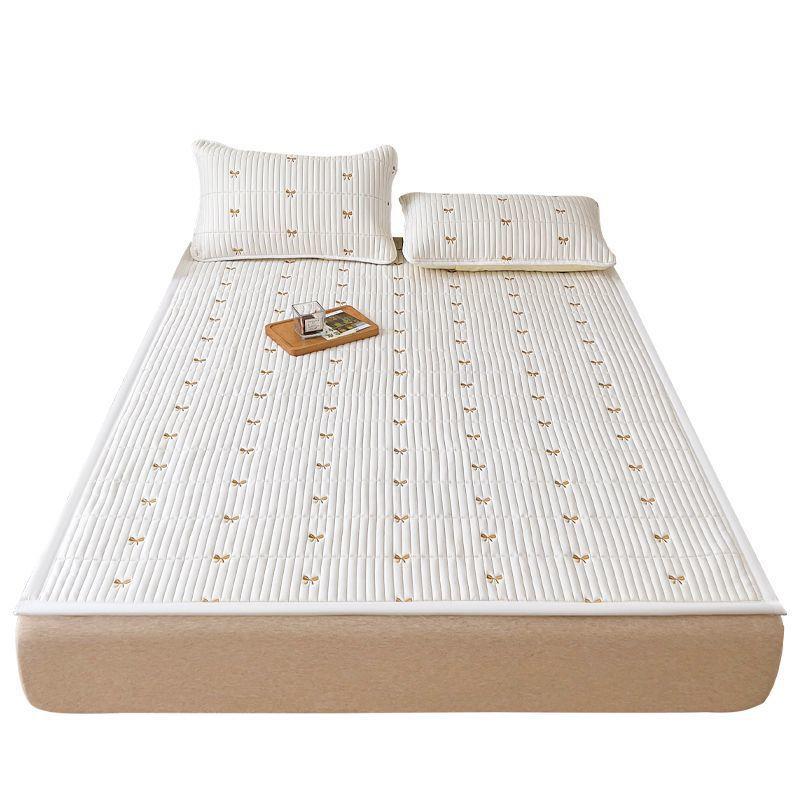 卧A绣花大豆维纤床垫软垫家用室床褥垫铺底秋冬可折叠wxwiBJjG类 - 图2