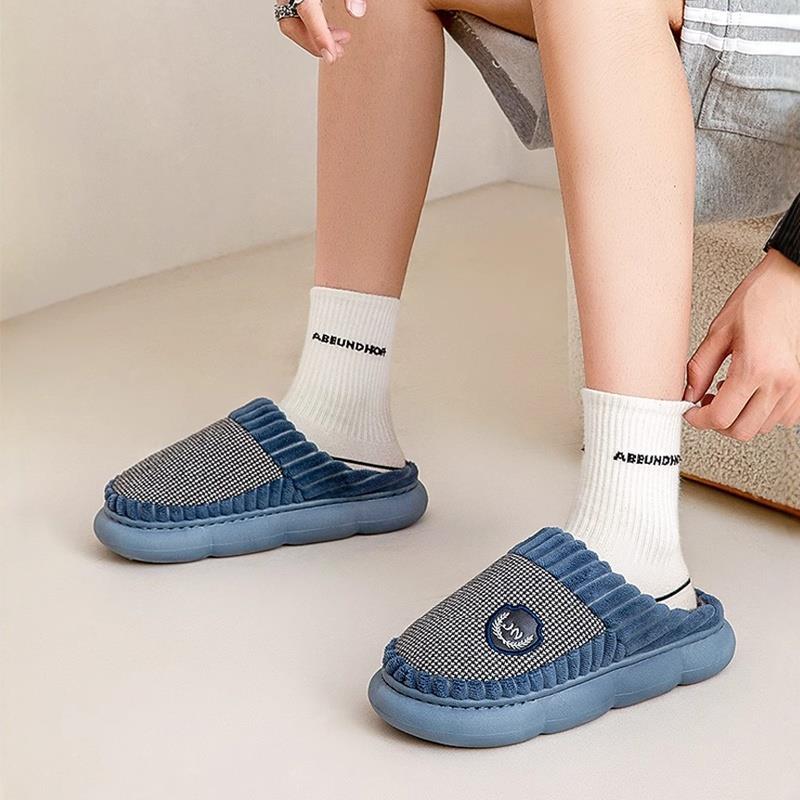 2025新款男士棉拖鞋秋冬季家居室内厚底防滑加大码46 47防臭保暖 - 图3