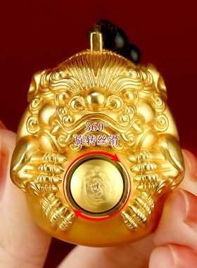 黄铜貔貅手把件男士文玩随身挂绳把玩招财文玩小摆件男生礼物实用