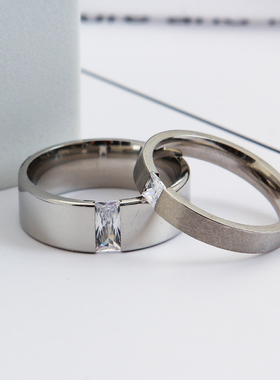 适合手粗的大码戒指女胖mm大号微镶锆石胖手情侣对戒时尚食指指环