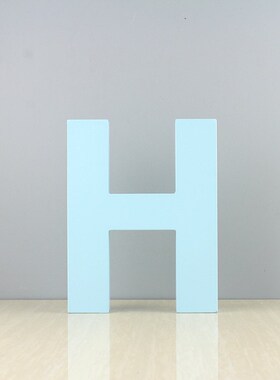 北欧创意字母家居摆件结婚摆台蓝色小号客厅电视酒柜个性心装饰品