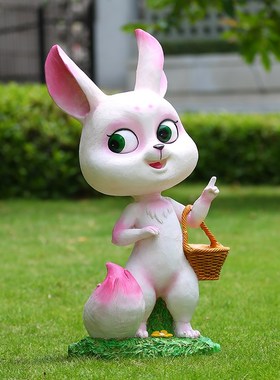 户外卡通动漫熊熊乐园大型雕塑摆件幼儿园林景观商场X玻璃钢装饰