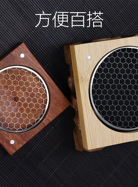 盘香架子304不锈钢网支架防火垫家用盘熏香创意蜂窝网香炉防火棉