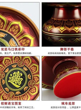 合果供佛 拜神供奉用 电金贡盘招盘财品莲100花佛具用品金托盘供