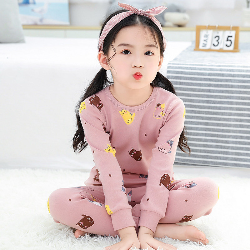 儿童内衣套装全棉男童睡衣春秋纯棉女童秋衣秋裤女孩秋季棉毛衫,淘宝优惠券,粉丝福利购,淘宝优惠卷