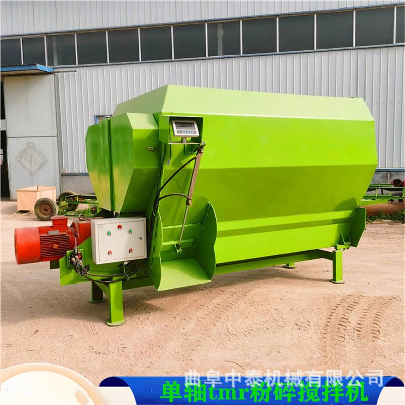 养殖场TMR饲草混合机直连电机款搅拌机牧区双轴粉碎全日粮制备机 - 图0
