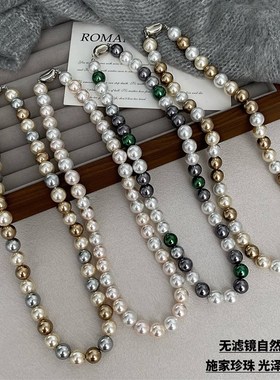 秋冬珍珠短款毛衣链女毛衣项链装饰品女配饰衣服百搭2024新款爆款