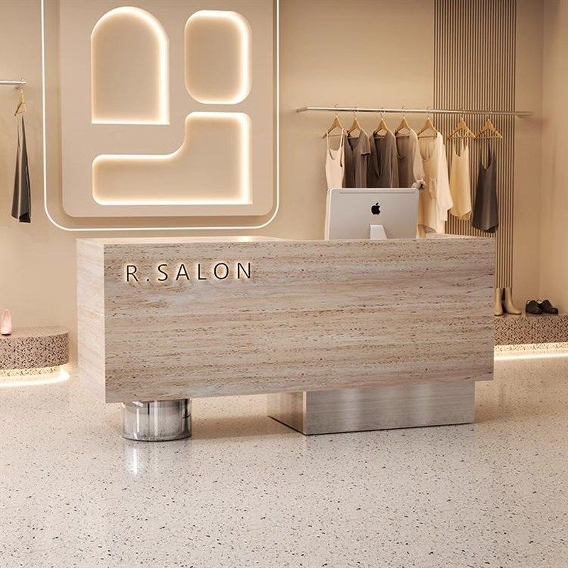 前台接待台简约现代小型服装店网红收银台美容院轻奢风吧台柜公司,淘宝优惠券,粉丝福利购,淘宝优惠卷