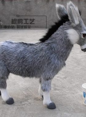 包邮模型标本橱窗陈列品摆件装饰认知动物摄影教科道具用品小毛驴