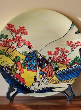 日式和风陶瓷装i饰盘子日式料理店装饰摆饰寿司店桌面坐盘摆盘包