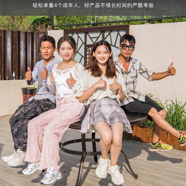 藤朝户外铸铝桌子室外花园庭院露天休闲单桌室外阳台象棋铸铝桌椅,淘宝优惠券,粉丝福利购,淘宝优惠卷