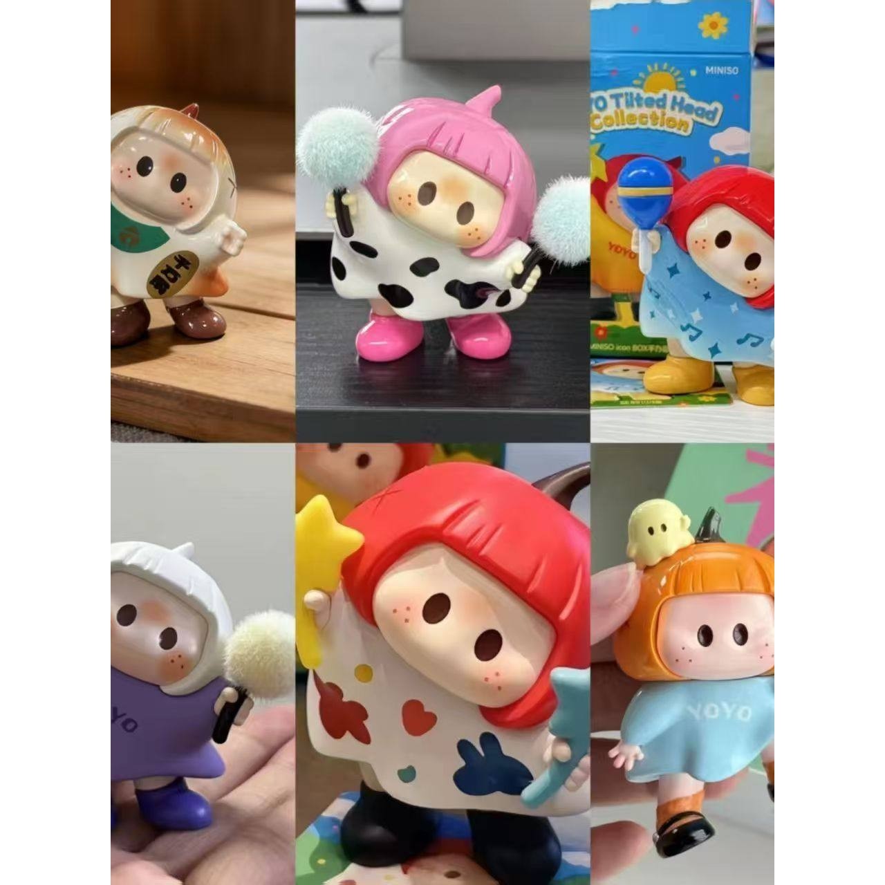 YoYo酱歪头系列招财转转Mini桌面摆件可爱右右酱萌趣伴手礼送朋友,淘宝优惠券,粉丝福利购,淘宝优惠卷