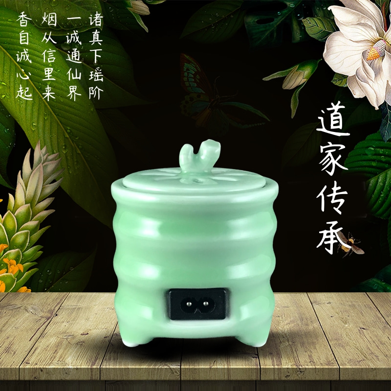 电香炉插电家用陶瓷熏香q炉定时调温香道用品净化空气电子香薰炉 - 图0