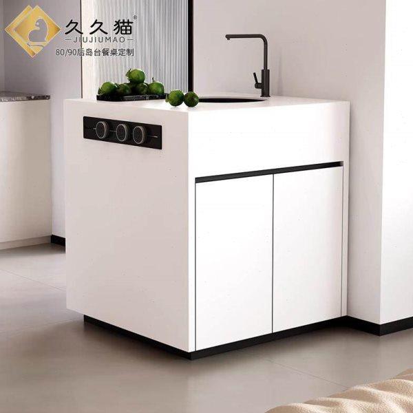 岛台餐桌一体多功能单柜头岛头超餐边柜镶嵌烤箱电磁炉意式料理台,淘宝优惠券,粉丝福利购,淘宝优惠卷