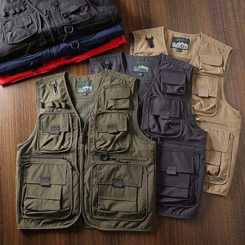 老美外贸机能多口袋工装马甲男士户外摄影钓鱼背心廉航马夹外套男,淘宝优惠券,粉丝福利购,淘宝优惠卷