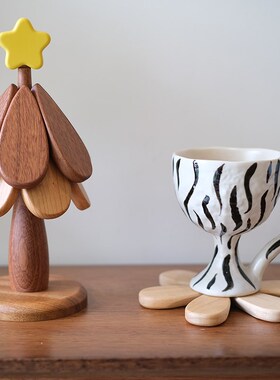 圣诞树隔热垫 创意桌面F摆件乔迁礼物居家礼品