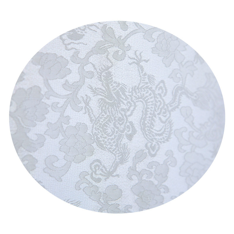 Jacquard craftsmanship for decorative items, fragrant crepe dragon pattern silk interwoven fabric