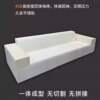 Compressed fabric sofa corduroy small apartment full sponge sofa tofu block straight row sofa