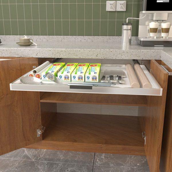 厨房橱柜自制改造收纳抽屉餐具厨具整理托盘柜内分层板环保PP材质,淘宝优惠券,粉丝福利购,淘宝优惠卷